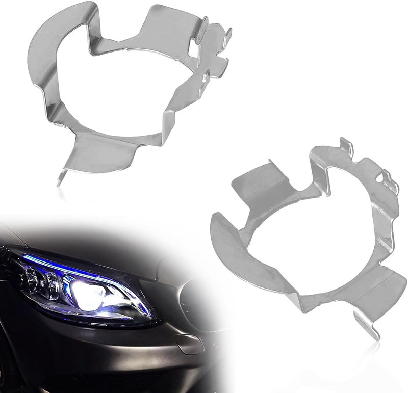 NOTISH H7 Socket Adapter Holder, H7 Led Bulb Retainer Base, H7 Bulb Holder Adapter, Compatible with VW/Mercedes-Benz/Audi/BMW/Buick/Hyundai/Nissan/Saab 102 Model, Pack of 2 - Image 1